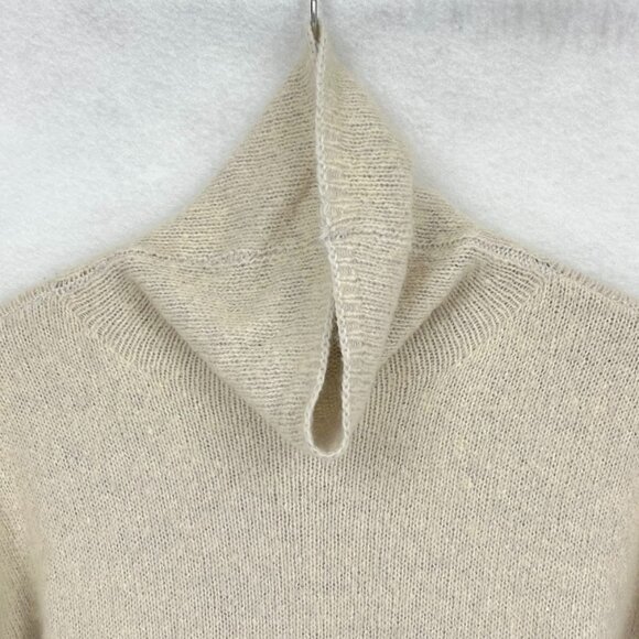 Lou & Grey Turtleneck Sweater Tunic Neutral Minimalist Academia Oversize Soft XS - Picture 3 of 7